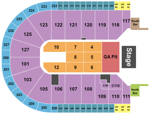 Acrisure Arena Blink 182 Seating Chart